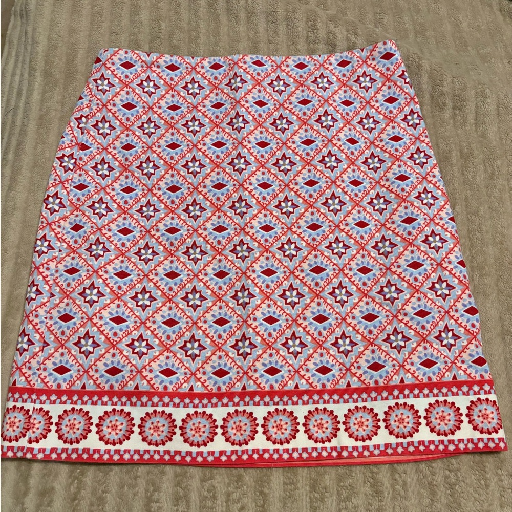 Talbots Geometric Mini Skirt